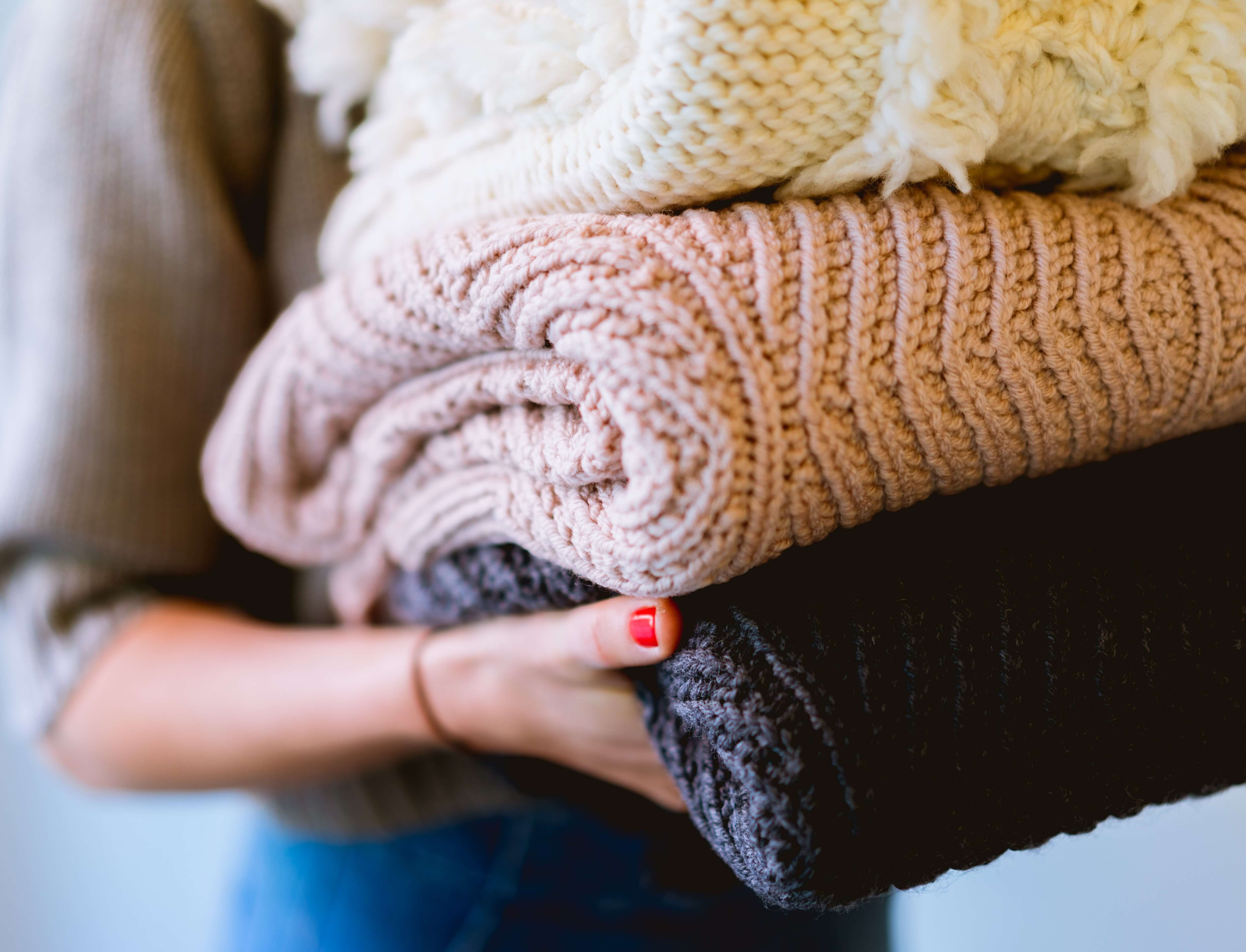 Photo of beautifully arranged clothes